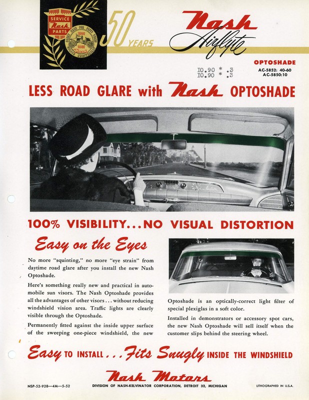 1952 Nash Accessories Booklet Page 24